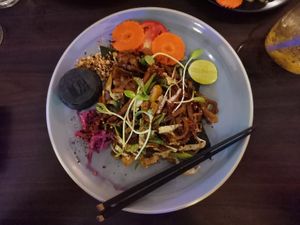 Vegan Pad Thai at Blue Juice in Krabi
