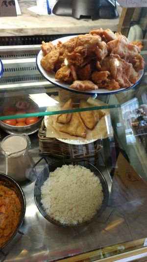 curry and Samosa at The Cran in Glasgow