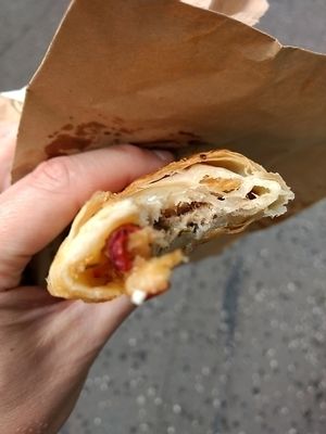 sausage roll at The Cran in Glasgow