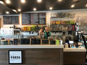 The counter at LA Press in Los Angeles