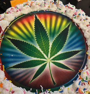 Rainbows and cannabis cake at The Hearty Hooligan in Hamilton