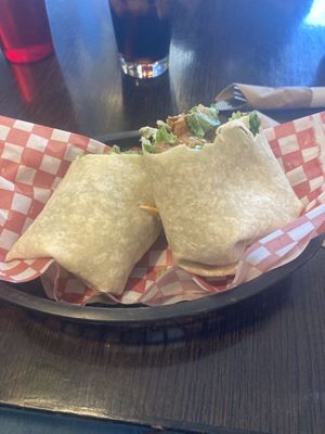 BLT in a wrap. Best seitan bacon I’ve ever had.  at The Hearty Hooligan in Hamilton