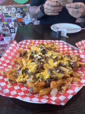 Philly cheesesteak friesd  at The Hearty Hooligan in Hamilton