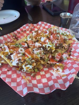 Loaded nachos  at The Hearty Hooligan in Hamilton