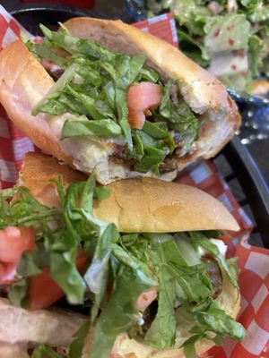 Chopped cheese which I felt had no cheese ..  at The Hearty Hooligan in Hamilton