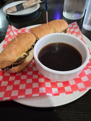 French dip at The Hearty Hooligan in Hamilton