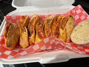 Pizza rolls  at The Hearty Hooligan in Hamilton