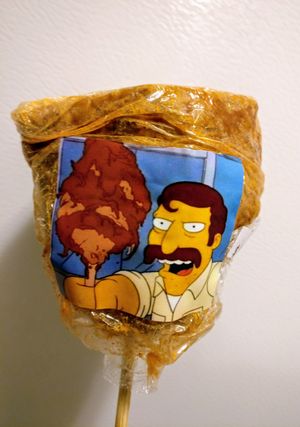 Khlav Kalash seitan meat on a stick! at The Hearty Hooligan in Hamilton