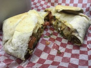 Crunch wrap at The Hearty Hooligan in Hamilton