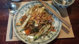 stir-fried noodles at Here & Now - Phu Nhuan in Ho Chi Minh City