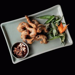 Deep fried mushroom at Here & Now - Phu Nhuan in Ho Chi Minh City