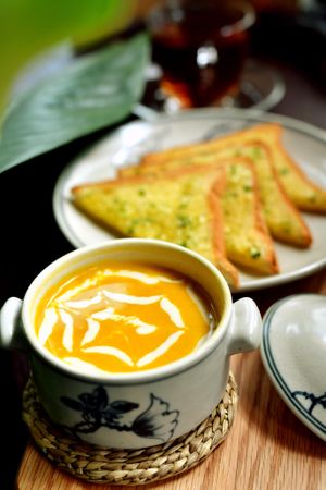 pumpkin soup at Here & Now - Phu Nhuan in Ho Chi Minh City