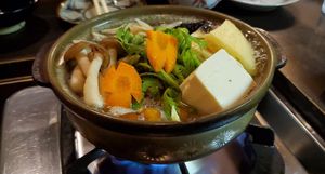 Vegetarian hotpot at Suzuya in Takayama