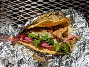 Jackfruit taco. at Revolution Vegan Kitchen in Austin