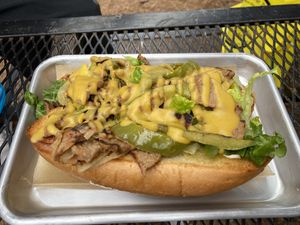 Philly cheesesteak (vegan) #Veganuary at Revolution Vegan Kitchen in Austin