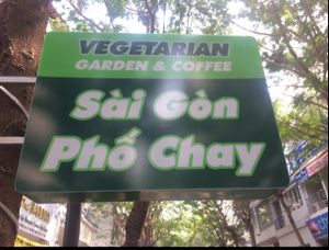 Sign at Sai Gon Pho Chay in Ho Chi Minh City