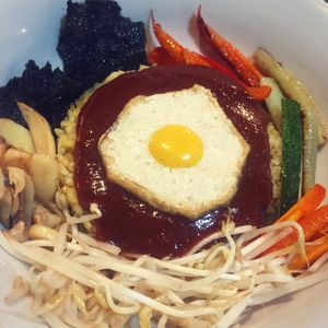 Vivimbap (delicious)  at Lun-Haw Vegan Cafe in Cebu