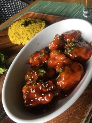 Buffalo broccoli at Lun-Haw Vegan Cafe in Cebu