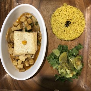 Tofu and mushroom sisig at Lun-Haw Vegan Cafe in Cebu