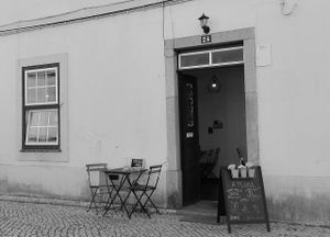 The entrance. at A Mulata in Aveiro