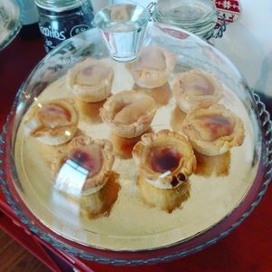 Custard Tart, Vegan. at A Mulata in Aveiro