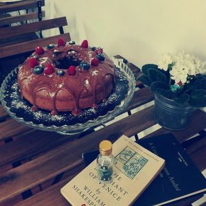 Red Fruits and Chocolat Cake, vegan. at A Mulata in Aveiro