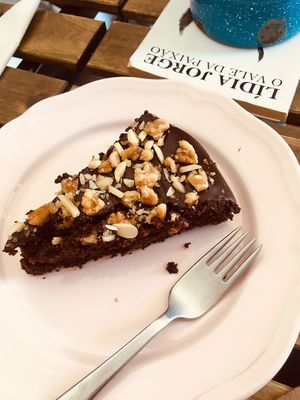 Chocolate cake at A Mulata in Aveiro
