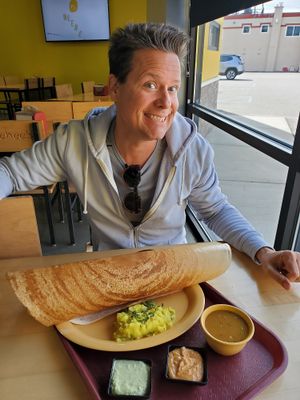 Masala dosa at Neehee's in Troy