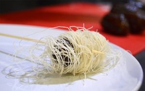 Date appetizer at La Cookessa Bio in Santa Maria De Palautordera