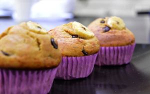 Chocolate muffin at La Cookessa Bio in Santa Maria De Palautordera