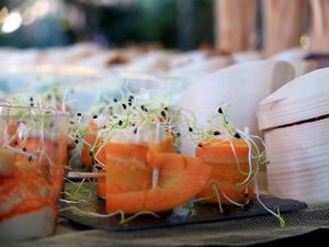 Appetizers at La Cookessa Bio in Santa Maria De Palautordera