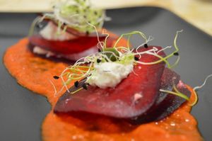 Appetizer at La Cookessa Bio in Santa Maria De Palautordera