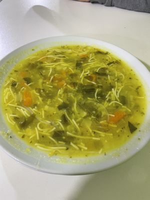 Noodle veg soup   at Vida Sana - Jr. Camaná in Lima