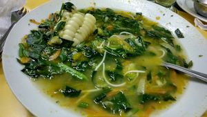 vegan soup at Vida Sana - Jr. Camaná in Lima