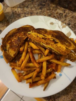 Reuben sandwich and fries at Hearts Choices - NorthEast in Calgary