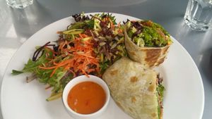 ginger chicken wrap at Hearts Choices - NorthEast in Calgary