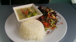 Thai green curry at Hearts Choices - NorthEast in Calgary
