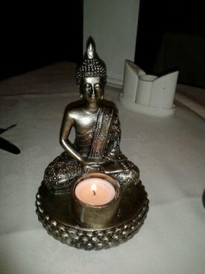 Table decor at Orangegrass in South Shields