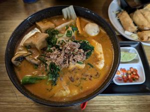 Vegan laksa at CHOW in Darwin