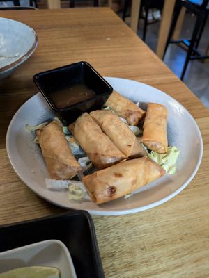 Vegetarian spring rolls at CHOW in Darwin