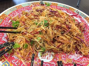 noodles at Zhi Shan Vegetarian in Rawang