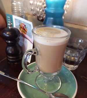 Oat latte at Bill's in South East London