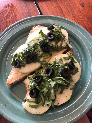 Mediterranean toast  at Fresco Habito in Playa Del Carmen