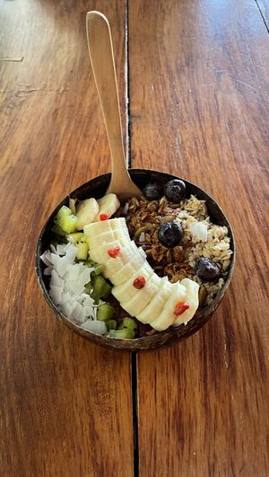 açaí bowl, delicious! at Fresco Habito in Playa Del Carmen
