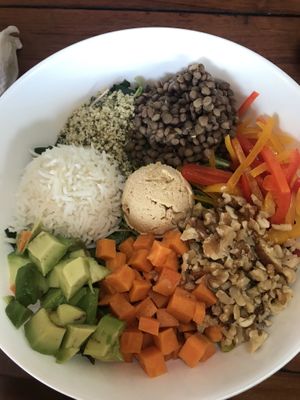 Buddha bowels are the best.  at Fresco Habito in Playa Del Carmen