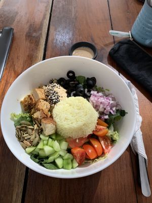Rice bowl  at Fresco Habito in Playa Del Carmen