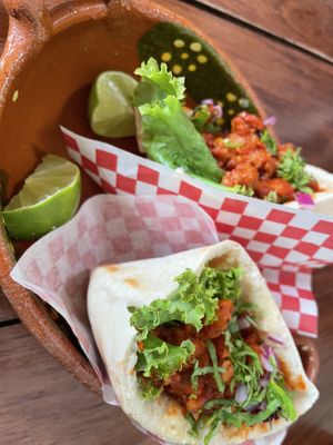 Pita Pastor  at Fresco Habito in Playa Del Carmen