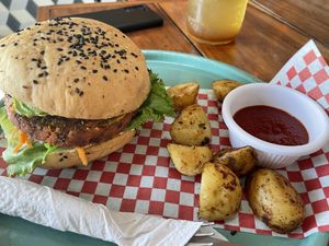 Holymoly Burger  at Fresco Habito in Playa Del Carmen