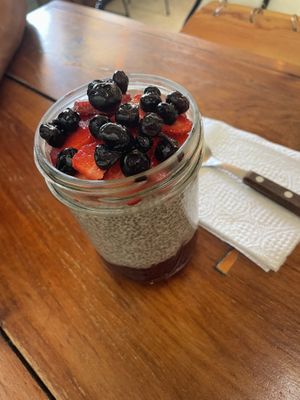 Berry Chia Pudding  at Fresco Habito in Playa Del Carmen