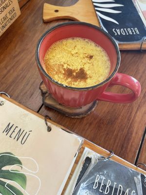 Golden Milk Latte  at Fresco Habito in Playa Del Carmen